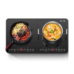 Plaque de cuisson double induction aobosi - 3500w - réglage température et puissance - minuterie 4 heures ... Plaque de cuisson double induction aobosi - 3500w - réglage température et puissance - minuterie 4 heures ...