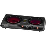 Plaque de cuisson double infrarouge vitroc�ramique tous types de casseroles 2000w - mini r�chaud �lectrique ...