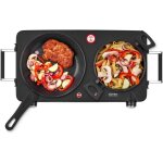 Plaque de cuisson double avec poign�es infrarouge vitroc�ramique 2500w plaque �lectrique avec foyer de ...