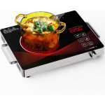 Plaque de cuisson �lectrique 1 feu 2200w plaque vitroc�ramique portable pour camping et cuisine chauffage ...