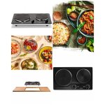 Plaque de cuisson �lectrique encastrable 2 foyers - livoo - 2500 w - 2 foyers �155 / 185 cm - thermostats ...