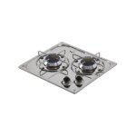 Plaque de cuisson encastrable gaz - can - inox - 2 feux - allumage manuel - compacte