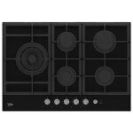 Plaque de cuisson  gaz beko (7718086717) - hill75235s - brleur  gaz - electrique - noir