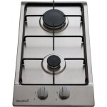 Beldeko - plaque de cuisson 2 zones / inox - gaz bouteille