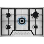 Plaque de cuisson  gaz - electrolux - 5 foyers - 744 x 51 cm - kgs7536sx - inox