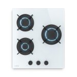 Plaque de cuisson gaz - klarstein - 3 br�leurs - 5800 w - verre tremp� - laiton - allumage automatique ...