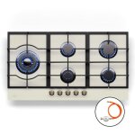 Plaque de cuisson gaz klarstein table de cuisson 5 brleurs encastrable 11100w ivoire
