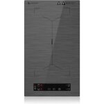 Plaque de cuisson induction 2 feux - suteo - zones flexibles - 3300w - gris - verrouillage de s�curit� ...