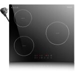 Plaque de cuisson induction 3 feux - suteo - 60 cm - 3500w - contr�le tactile - boost - temporisateur ...