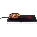 Plaque de cuisson induction - alpina - 2 feux - contrle tactile - 3500w - thermostat 60 - 240c