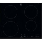 Plaque de cuisson induction - electrolux - 4 zones - 7350 w - l59 x p52 cm - revtement verre - noir ...