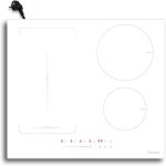 Plaque de cuisson induction encastrable - suteo - 60 cm - blanche - zones flexibles - 4 foyers - commande ...