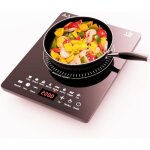 Plaque de cuisson � induction portable - trahoo - 2200w - 8 modes de cuisson - fonctionnement silencieux ...