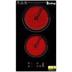 Plaque de cuisson vitrocramique alightup - 2 foyers - 3000w - 9 niveaux de puissance