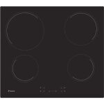 Plaque de cuisson vitrocéramique candy ch64ccb - 4 foyers - l 56 x p 49 cm - revêtement verre noir Plaque de cuisson vitrocéramique candy ch64ccb - 4 foyers - l 56 x p 49 cm - revêtement verre noir