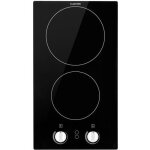 Plaque de cuisson vitrocramique encastrable klarstein easycook domino - 2 feux (1200w + 1800w) - noir ...