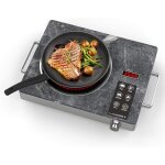 Plaque de cuisson vitroc�ramique portable - trahoo - 1 feu - 3500w - chauffage infrarouge - compatibilit� ...