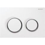 Plaque de dclenchement double touche omega 20 anneaux chrom brillant - geberit - 115. 085. kj. 1