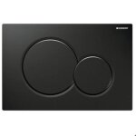 Plaque de dclenchement pour rservoir up320 / up720 - geberit - sigma 01 noir - double touche frontal ...