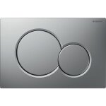 Plaque de d�clenchement - geberit - sigma01 - chrom� mat - double touche - isolation phonique