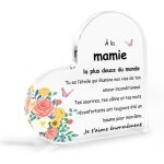 Plaque d�corative unique en cadeau - pour mamie et grand - m�re - anniversaire f�te des m�res et grands ...