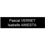 Plaque ou etiquette de boite aux lettres 2 lignes 100x25mm - noire