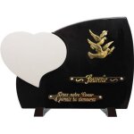 Plaque fun�raire en pierre 2 tons