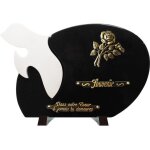 Plaque fun�raire en pierre design
