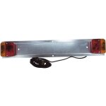 Plaque de signalisation - alimentation 3. 15m - 0. 75m - acier galvanis� - 2 lanternes 4 fonctions - ...