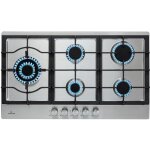 Plaque gaz 5 feux encastrable - klarstein - 90 cm - tables de cuisson vitrocramique - plaque de cuisson ...