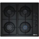 Plaque au gaz balay 3etg464mb 60 cm noir verre (4 cuisinire) - balay - gaz - noir - verre tremp