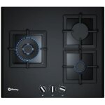 Plaque au gaz balay 3etg663hb. 60 cm 60 cm noir verre (3 feux  gaz)