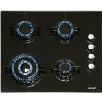 Plaque au gaz cata ci631bk 1412 60 cm noir verre (4 cuisini�re)