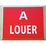 Plaque grave panneau a louer format 150 x 200 mm