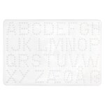 Plaque lettres alphabet pour perles standard (5 mm)