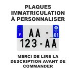 Plaque dimmatriculation moto homologu�e france � personnaliser prenium en plexiglas - lire la description ...