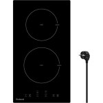 Plaque induction 2 feux encastrable - jozsi - 3600 w - 9 niveaux de puissance - booster - minuterie