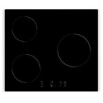 Plaque induction amsta ampi3z5000 - 3 foyers - 60 cm - 4800 watts - commandes sensitives - noir