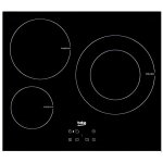 Plaque � induction - beko - hii63402mt - noir - 3 zones de cuisson - 5700 w