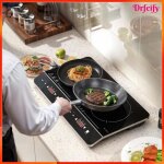 Plaque � induction double portable - akozon - 11612 - 3500 w - 2 zones 2000w / 1500w - �cran led
