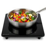 Plaque � induction portable 1 feu 2100w - 9 niveaux de puissance - minuteur 99 min - s�curit� enfant ...