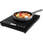 Plaque � induction portable 1 feu full magma slim. puissance de 2000w r�glable sur 8 niveaux design en ...