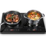 Plaque induction portable 2 feux - suteo - 3500w - �cran tactile - 10 niveaux de puissance - minuterie ...