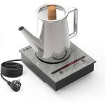 Plaque � induction portable - trahoo - 900w - 1 feu - 5 niveaux de puissance - minuterie - arr�t automatique ...