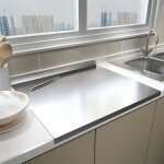 Plaque inox cuisine 30 x 40 cm planche � d�couper en acier inoxydable double face - avec l�vre pour cuisine ...