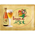 Plaque en m�tal 30 x 40 cm bi�re brugse zot