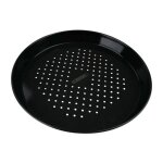 Plaque  pizza perfore ronde four et barbecue 32 cm fm professional barbecue