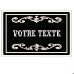 Plaque de porte en mtal personnalise