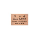 Plaque professionnelle personnalisable assistante maternelle agre - pancarte nounou personnalise format ...