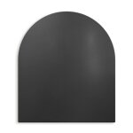 Plaque protection thermique 80x70 cm sol po�le � bois protection parquet �tincelles acier laqu� haute ...